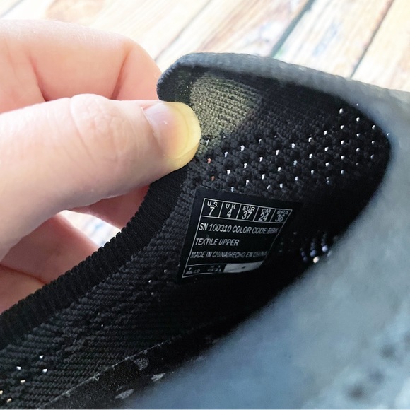 Skechers | black mesh slip on sneakers no laces memory foam footbed - Picture 7 of 8